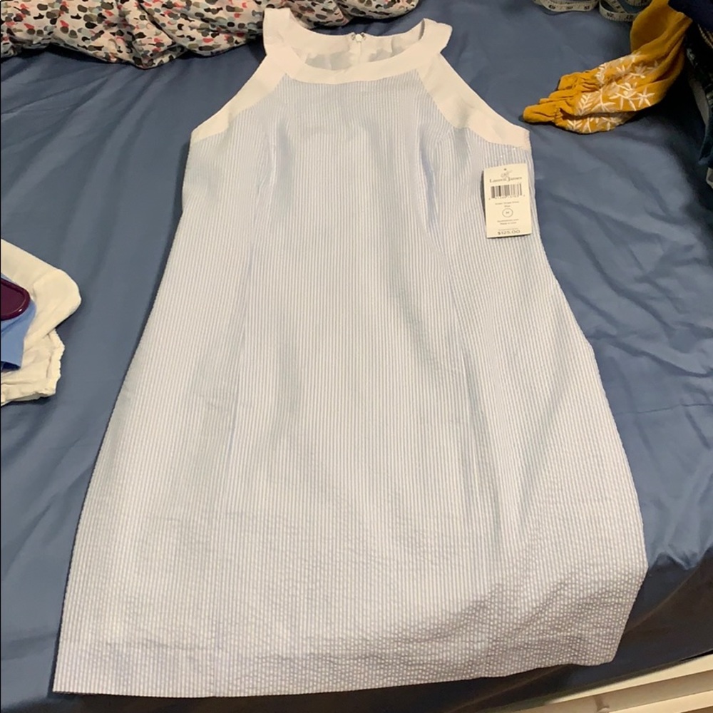 BLUE STRIPE DRESS